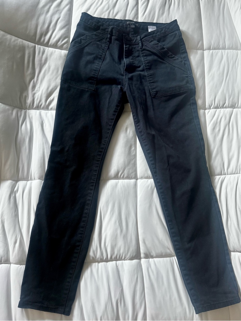 Banana Republic Women’s Dark Blue Mid-Rise Slim Twill Pants Size 4